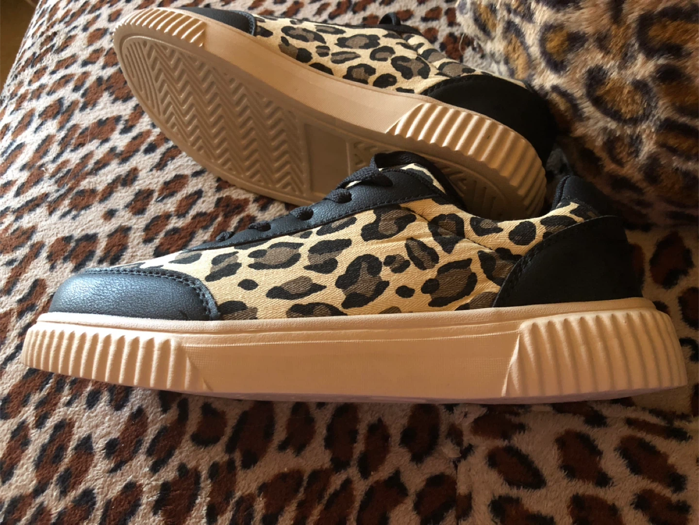 🧡 Leopard Print Platform Sneakers 10 - photo 2