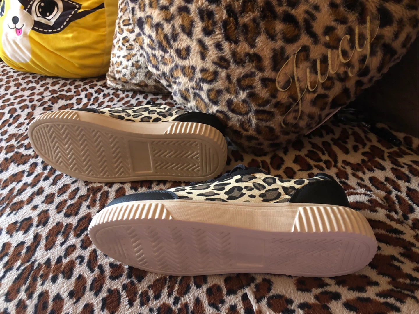 🧡 Leopard Print Platform Sneakers 10 - photo 4