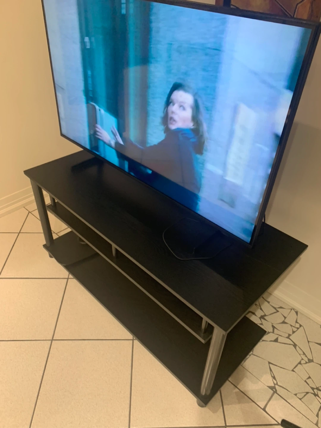 Black Entertainment Unit TV Stand