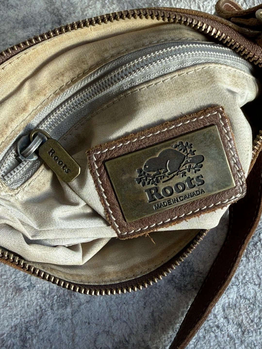 Roots Brown Leather Crossbody Bag - photo 4