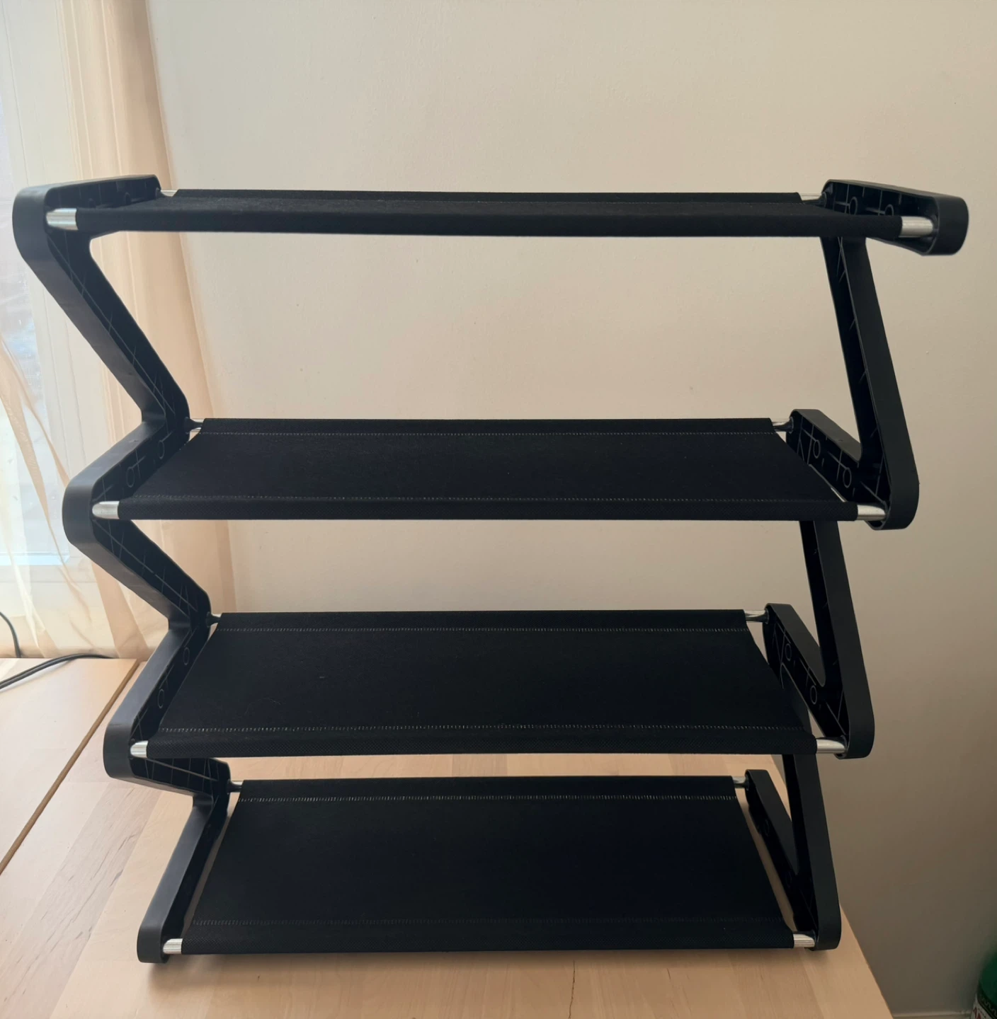 Black 4-Tier Shoe Rack - photo 3