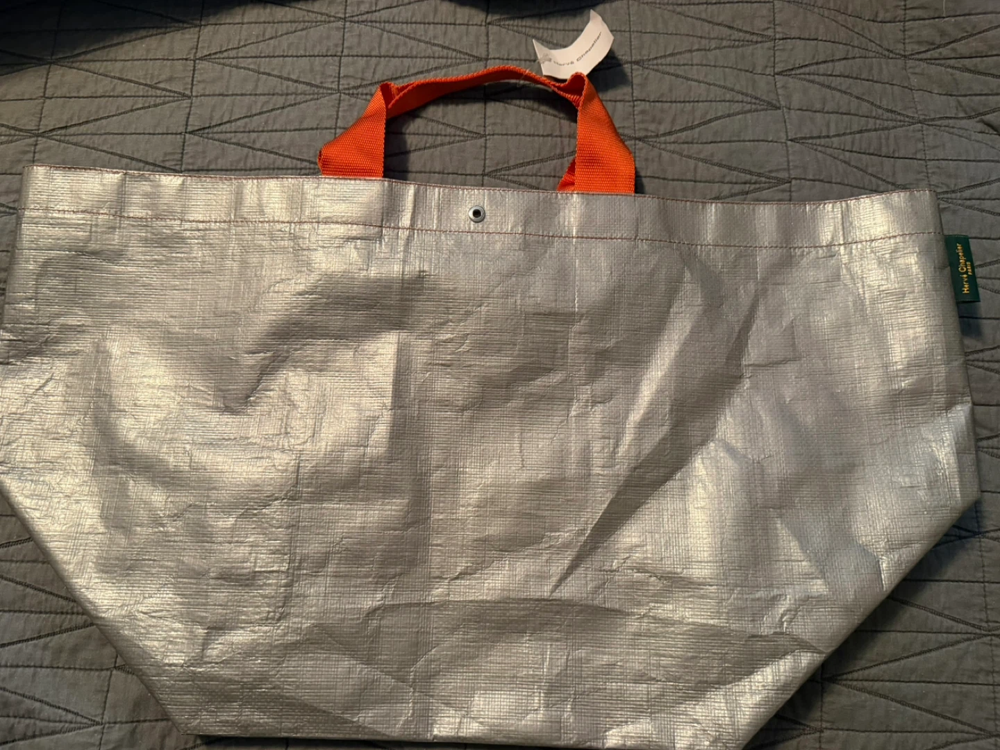 Hervé Chapelier Silver Tote Bag