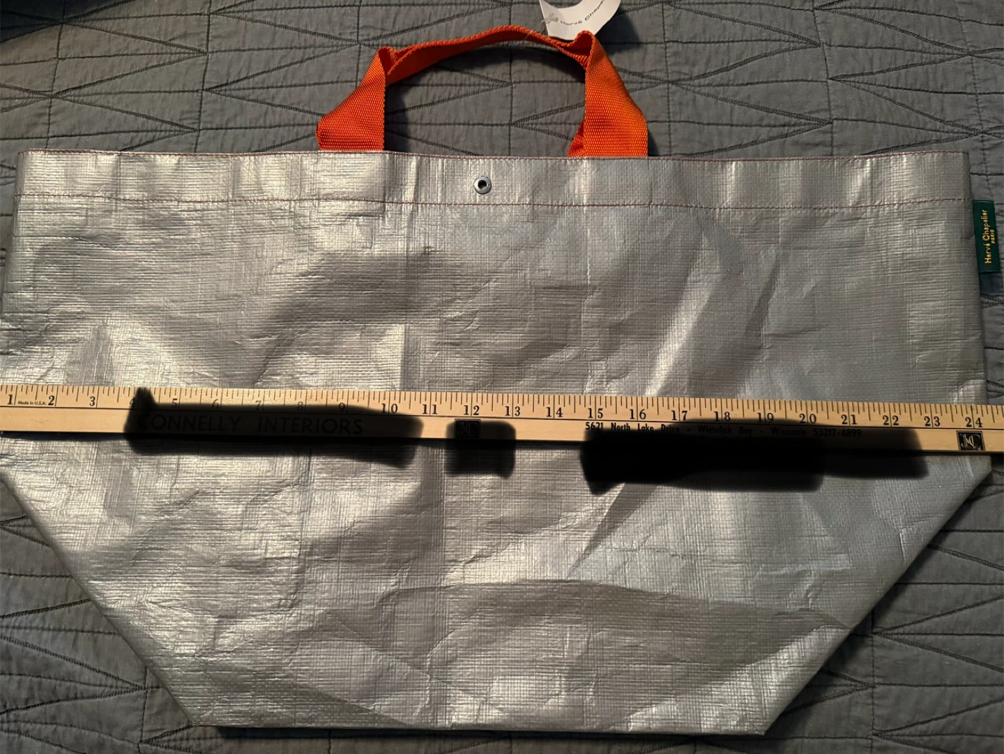 Hervé Chapelier Silver Tote Bag - photo 4