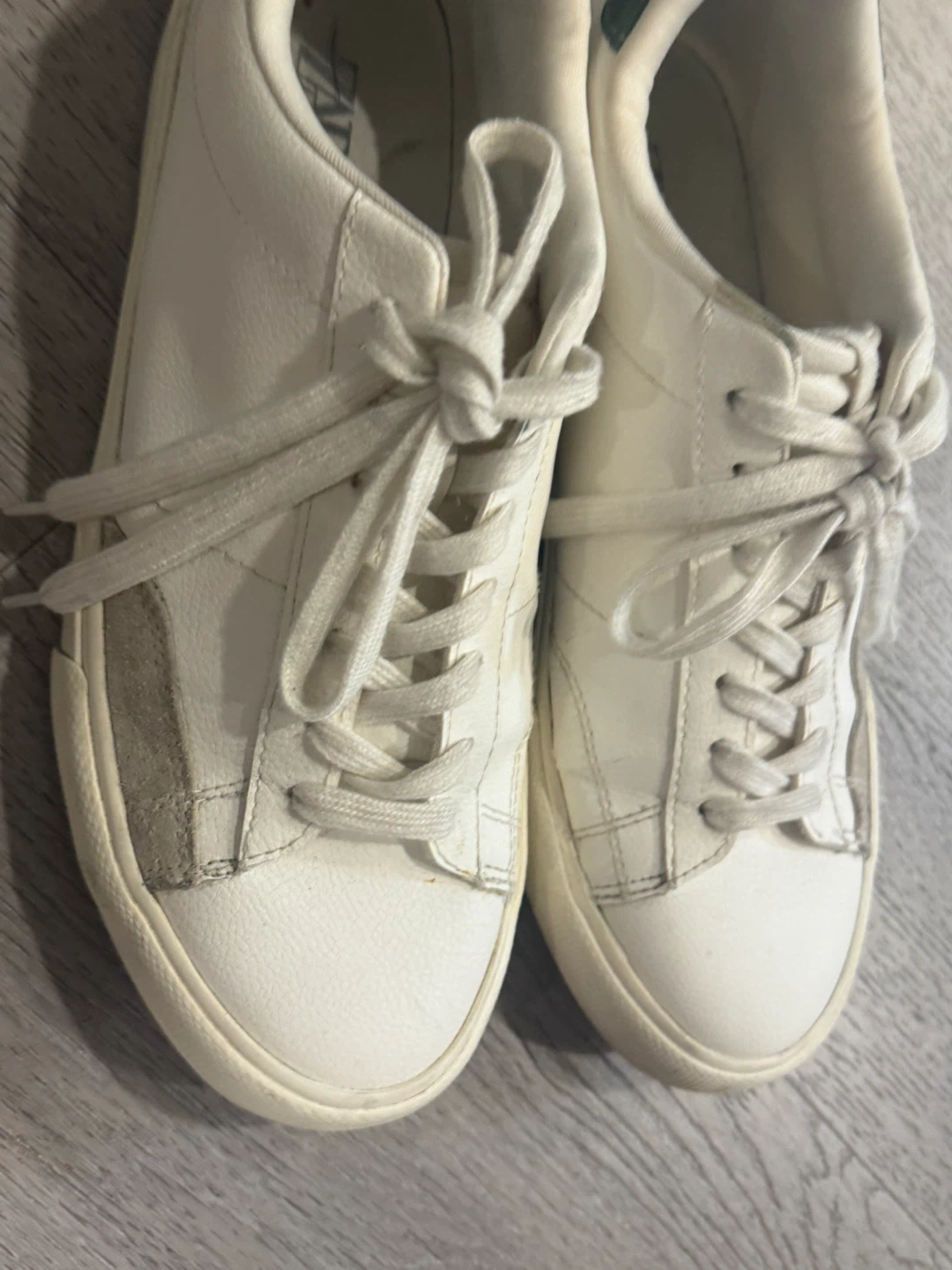 ZARA White Leather Sneakers Size 41 - photo 2