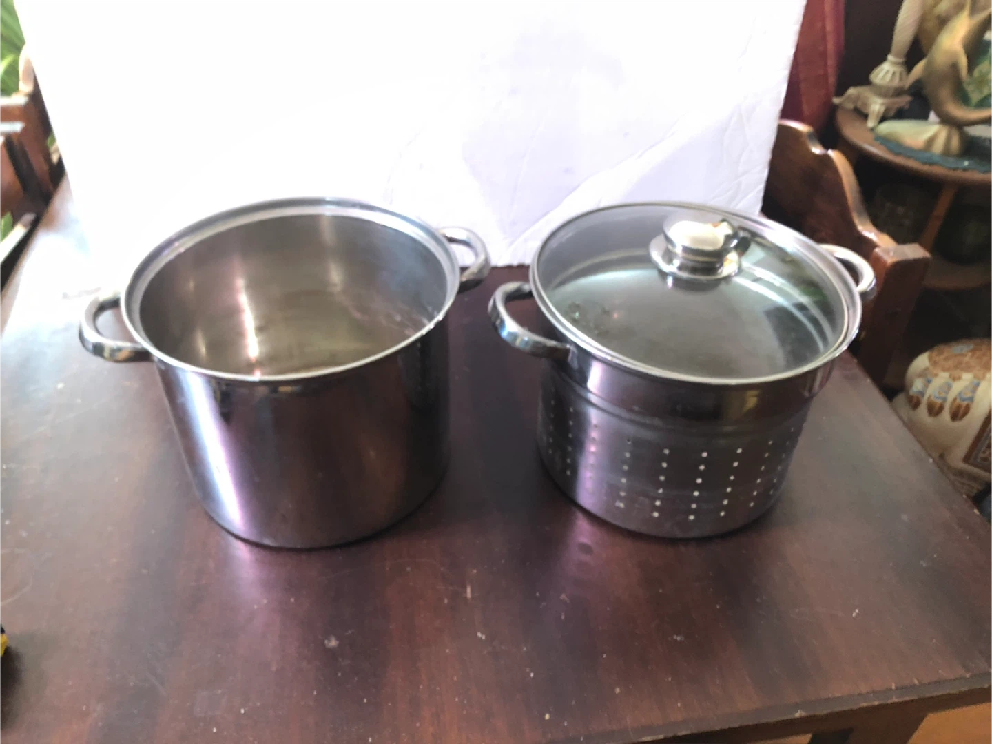 Small Stainless 2 Piece Stock Pot Set. - photo 5
