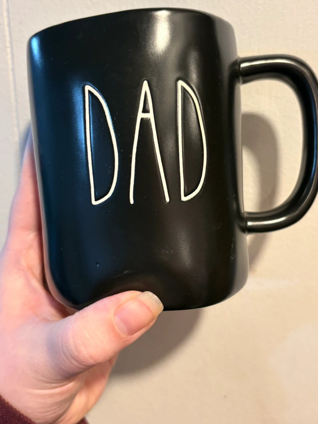 Rae Dunn "DAD" Black Mug