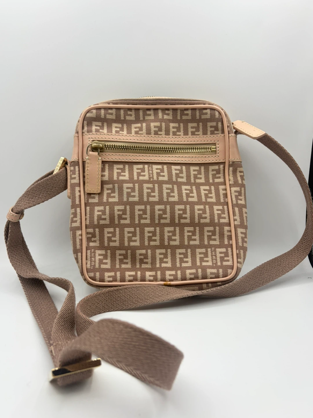 Fendi Monogram Canvas Crossbody Bag