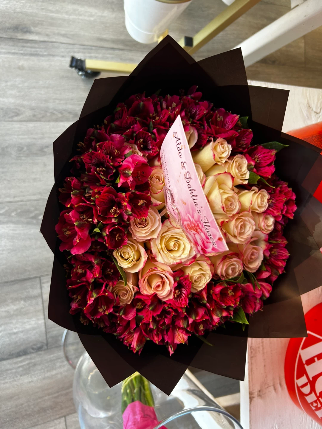 Mixed Roses and Alstroemeria Bouquet