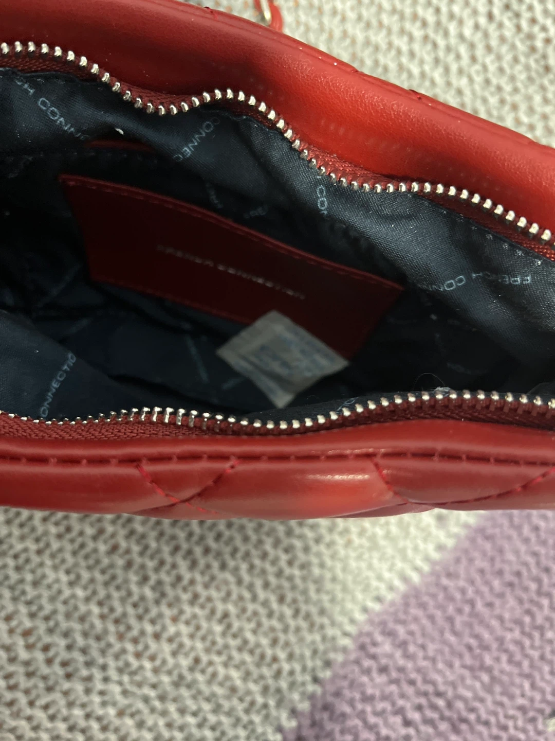 French Connection Red Quilted Shoulder Bag - photo 3