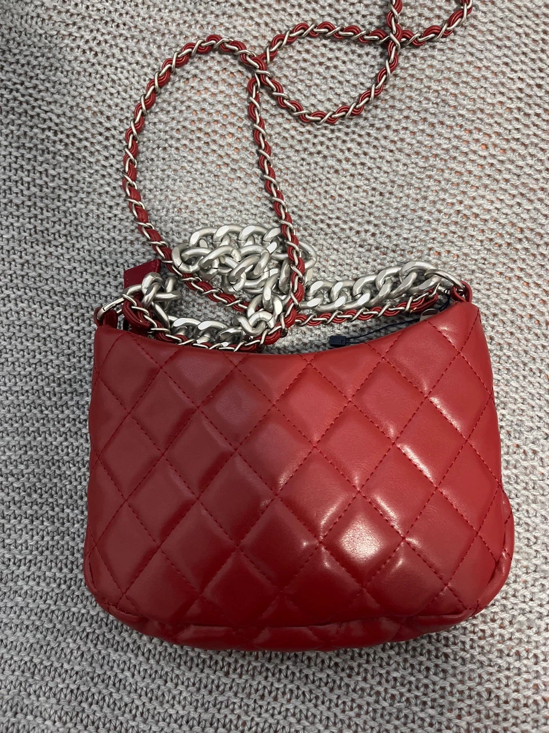 French Connection Red Quilted Shoulder Bag - photo 2