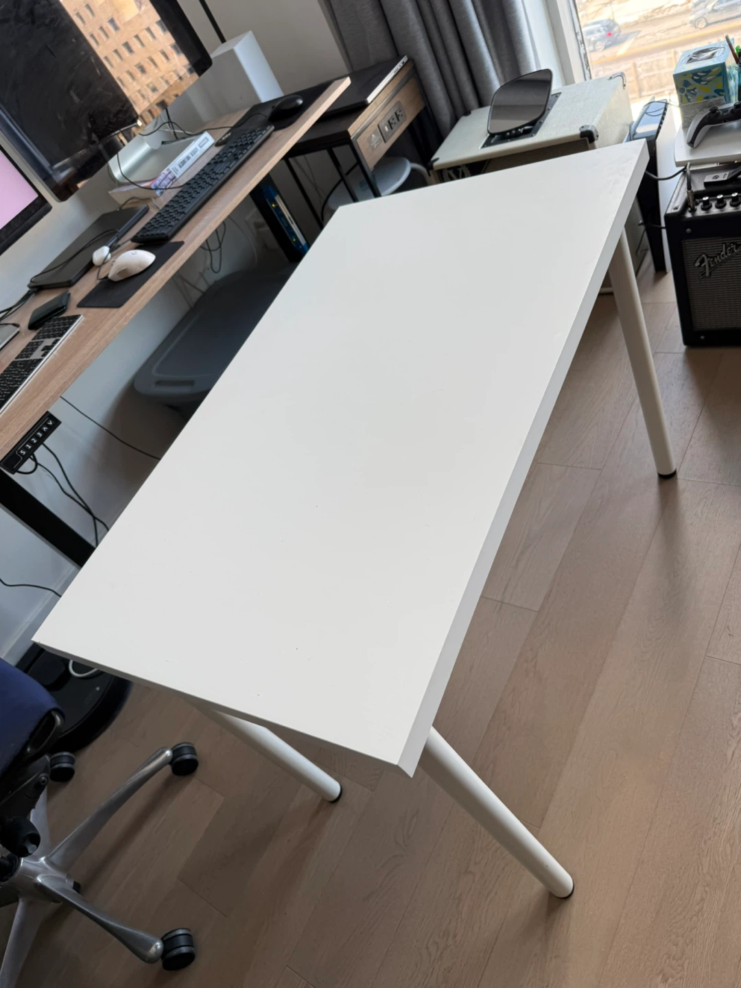 Ikea White Desk - photo 2