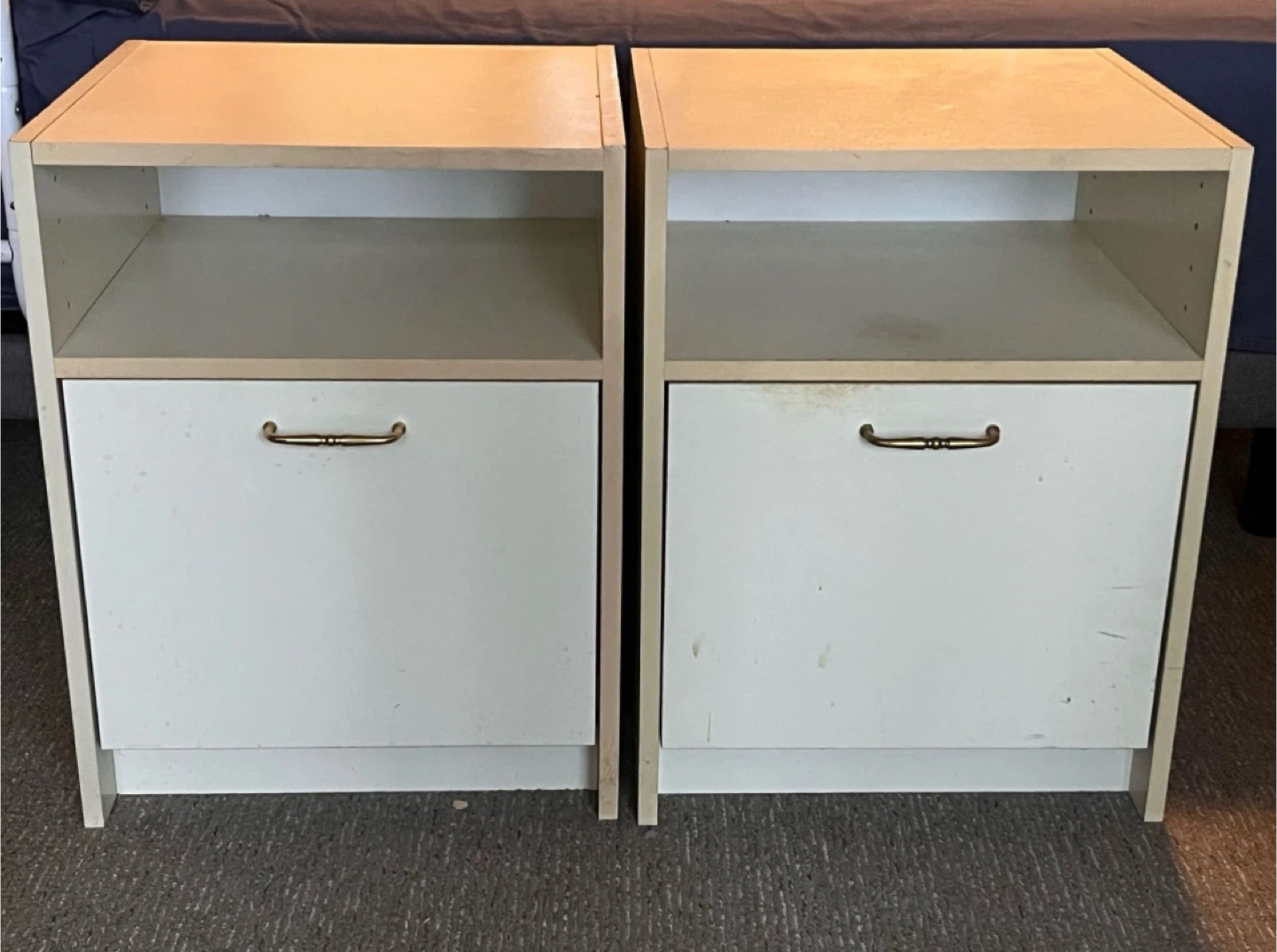 FREE Pair of Cream Laminate Nightstands