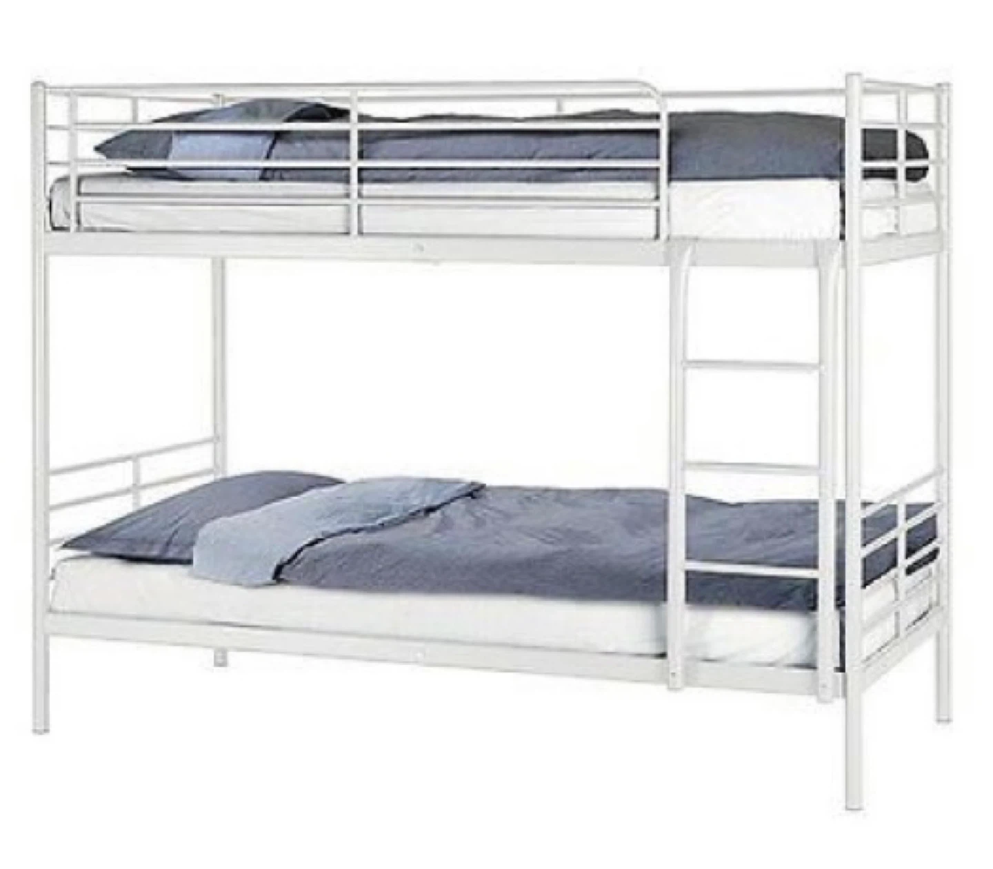 White Metal Bunk Bed