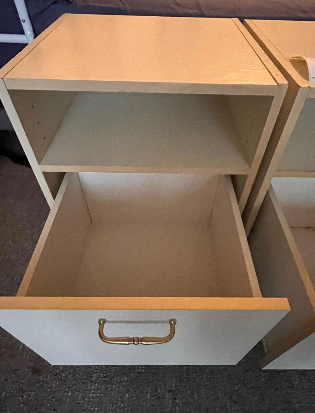 FREE Pair of Cream Laminate Nightstands - photo 2
