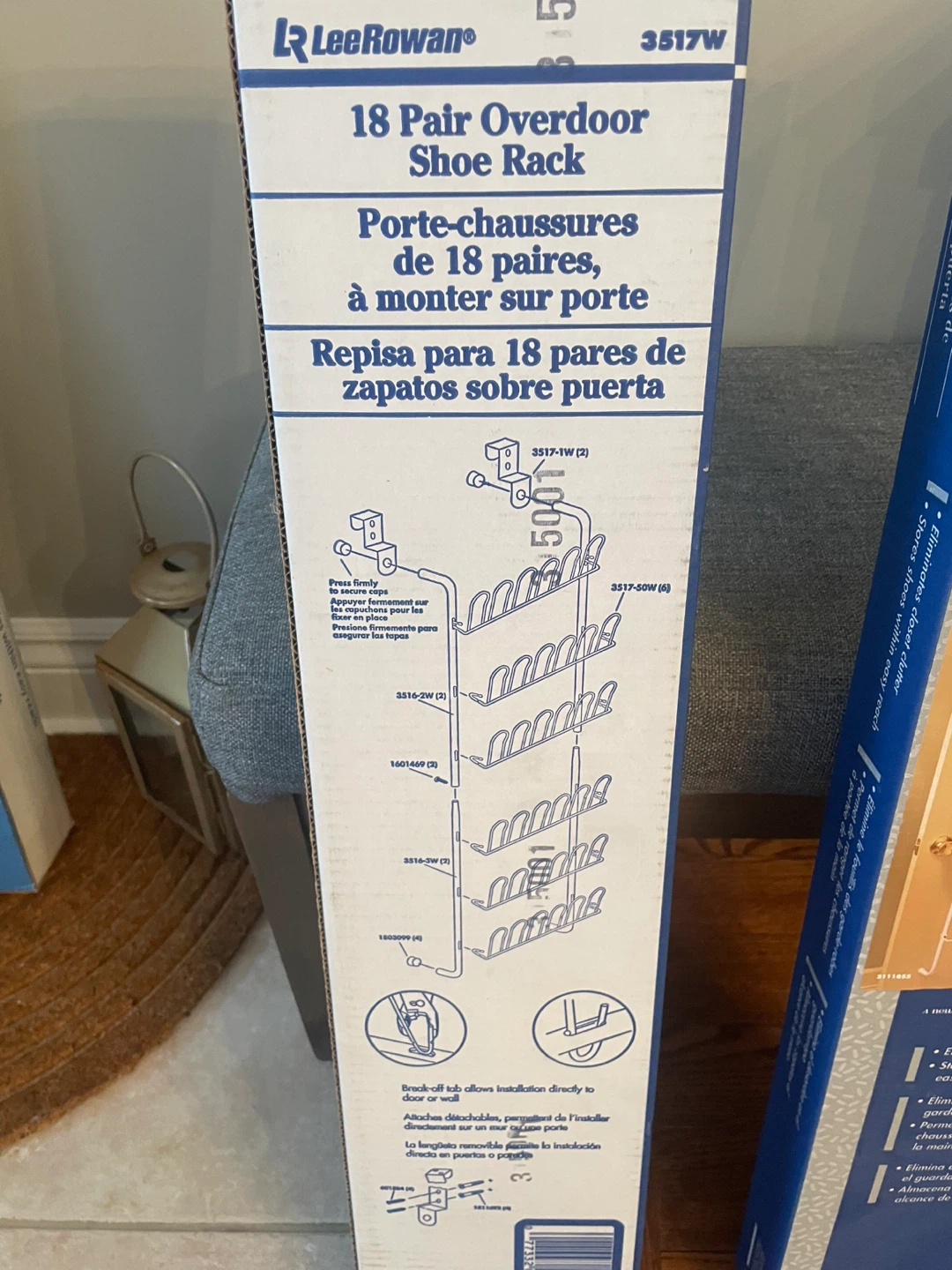 2 Lee Rowan 18 Pair Overdoor Shoe Rack - photo 4