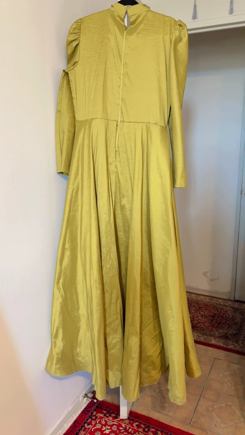 Chartreuse Embellished Gown - photo 4