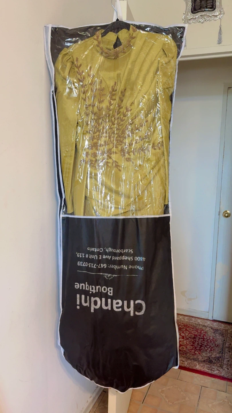 Chartreuse Embellished Gown - photo 3