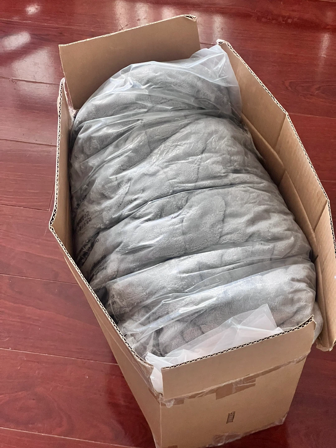 Amazon Basics Micromink Sherpa Comforter Set - Queen, Charcoal - photo 3