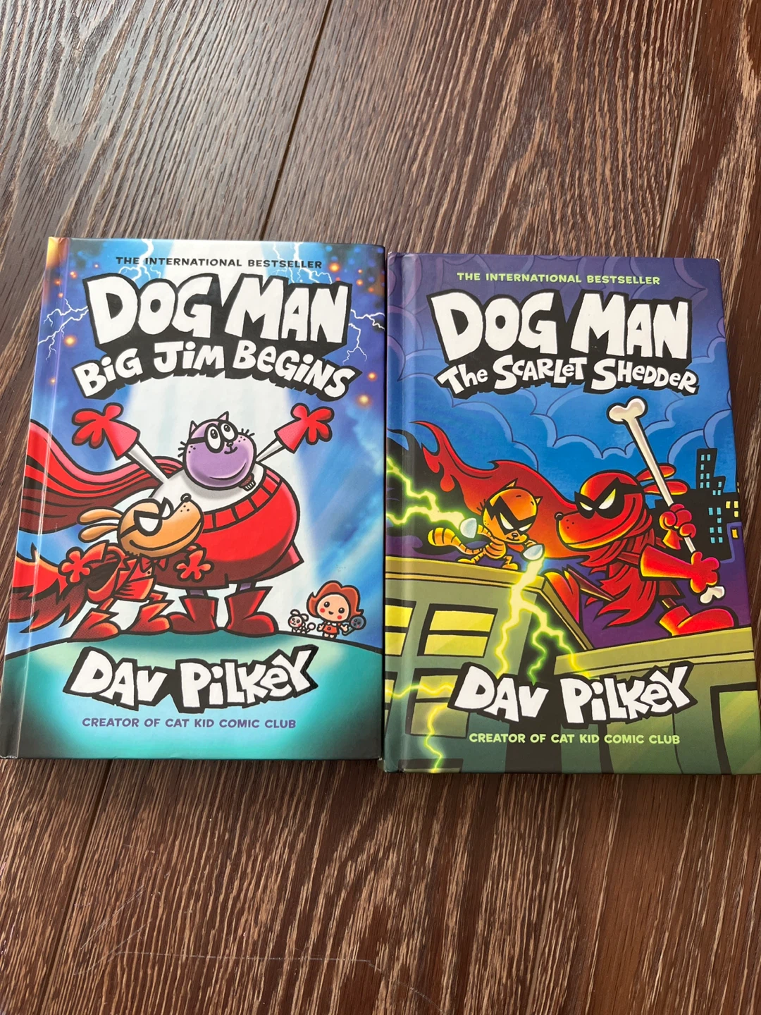 Dog Man: Big Jim Begins & Scarlet Shredder Books by Dav Pilkey