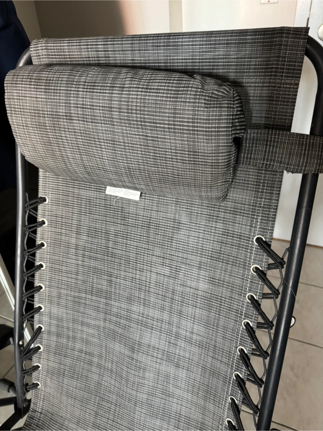 Grey Zero Gravity Chair with Padded Headrest - photo 2