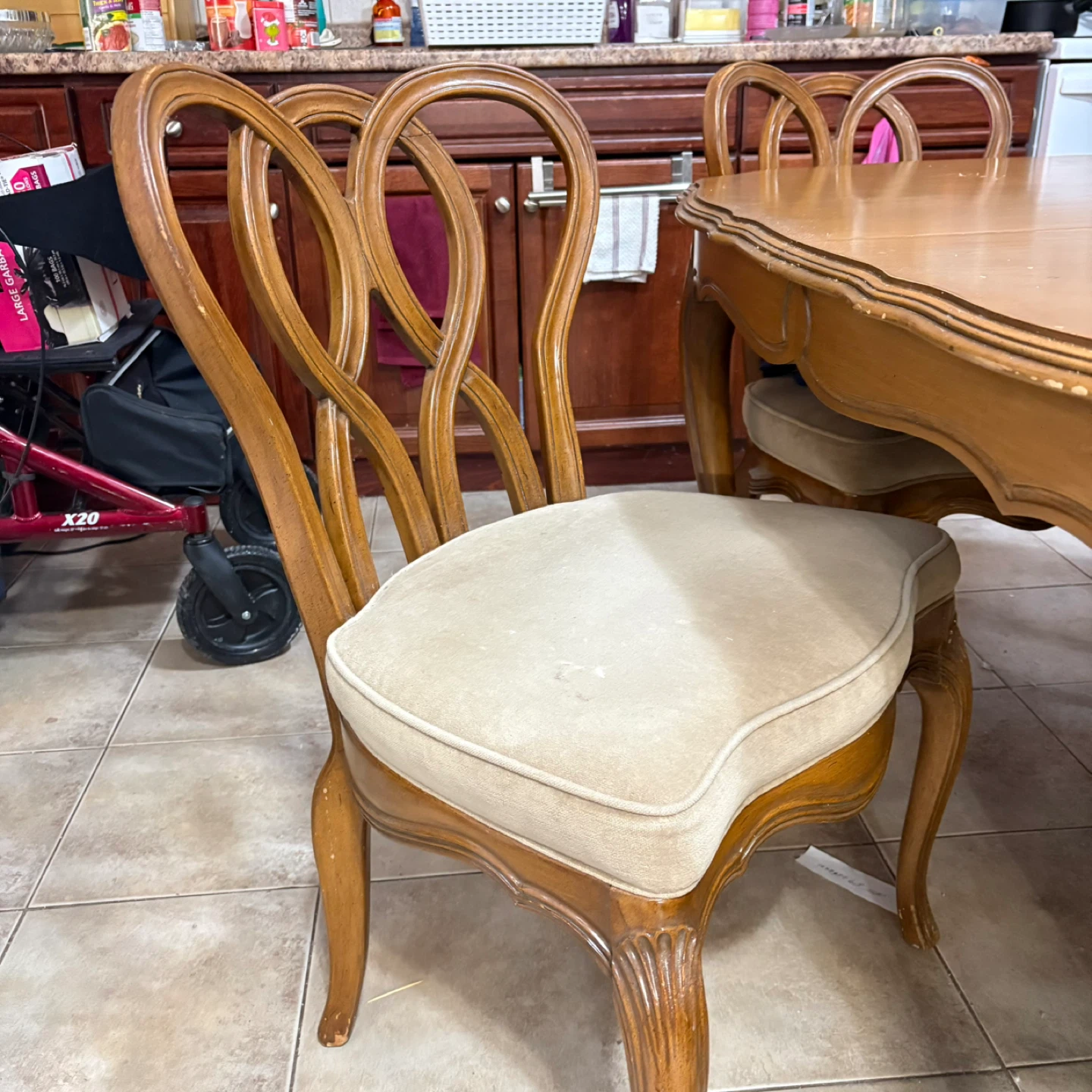Wooden Dining Table with Chairs - photo 2