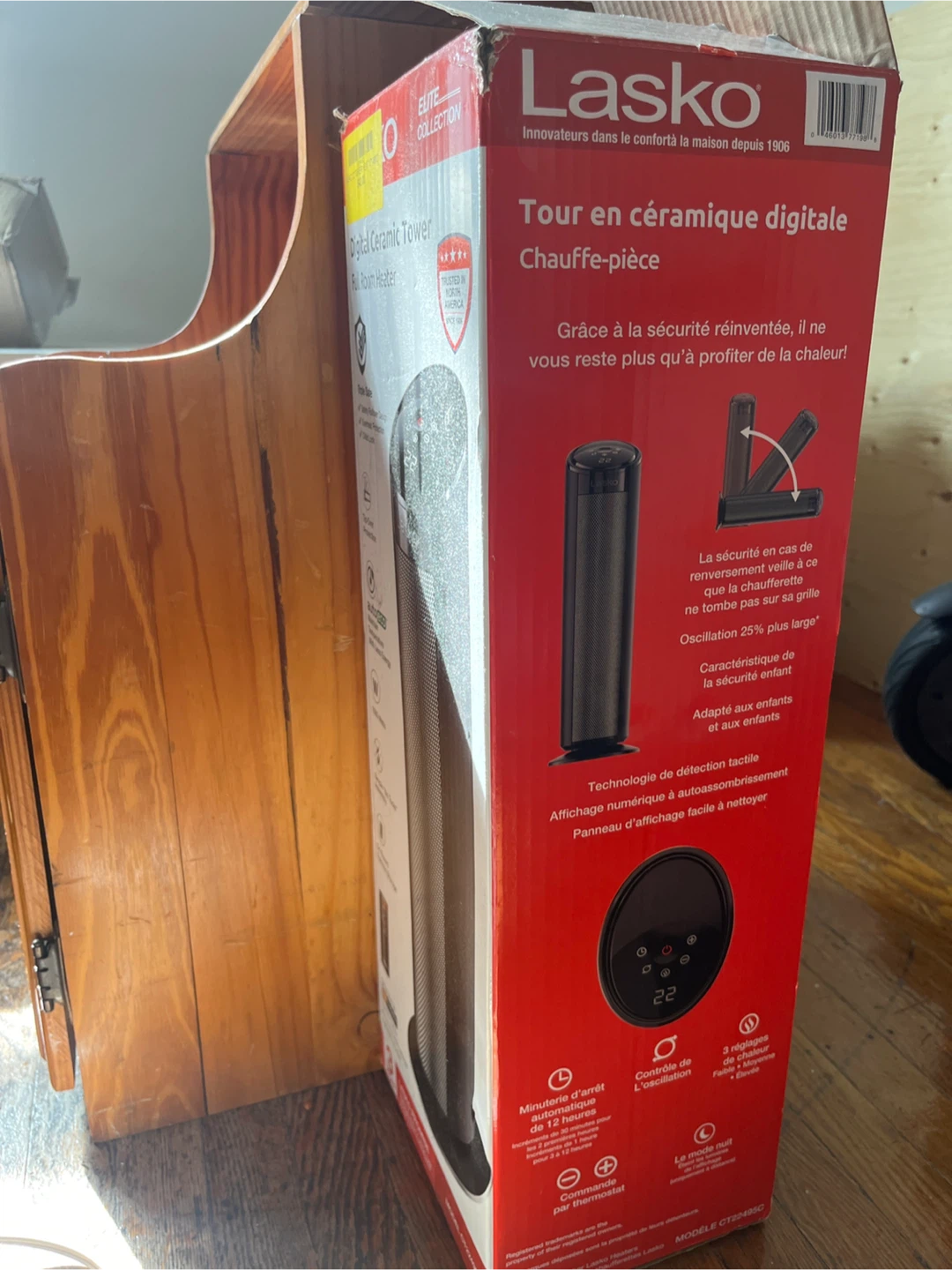 Lasko Digital Ceramic Tower Full Room Heater