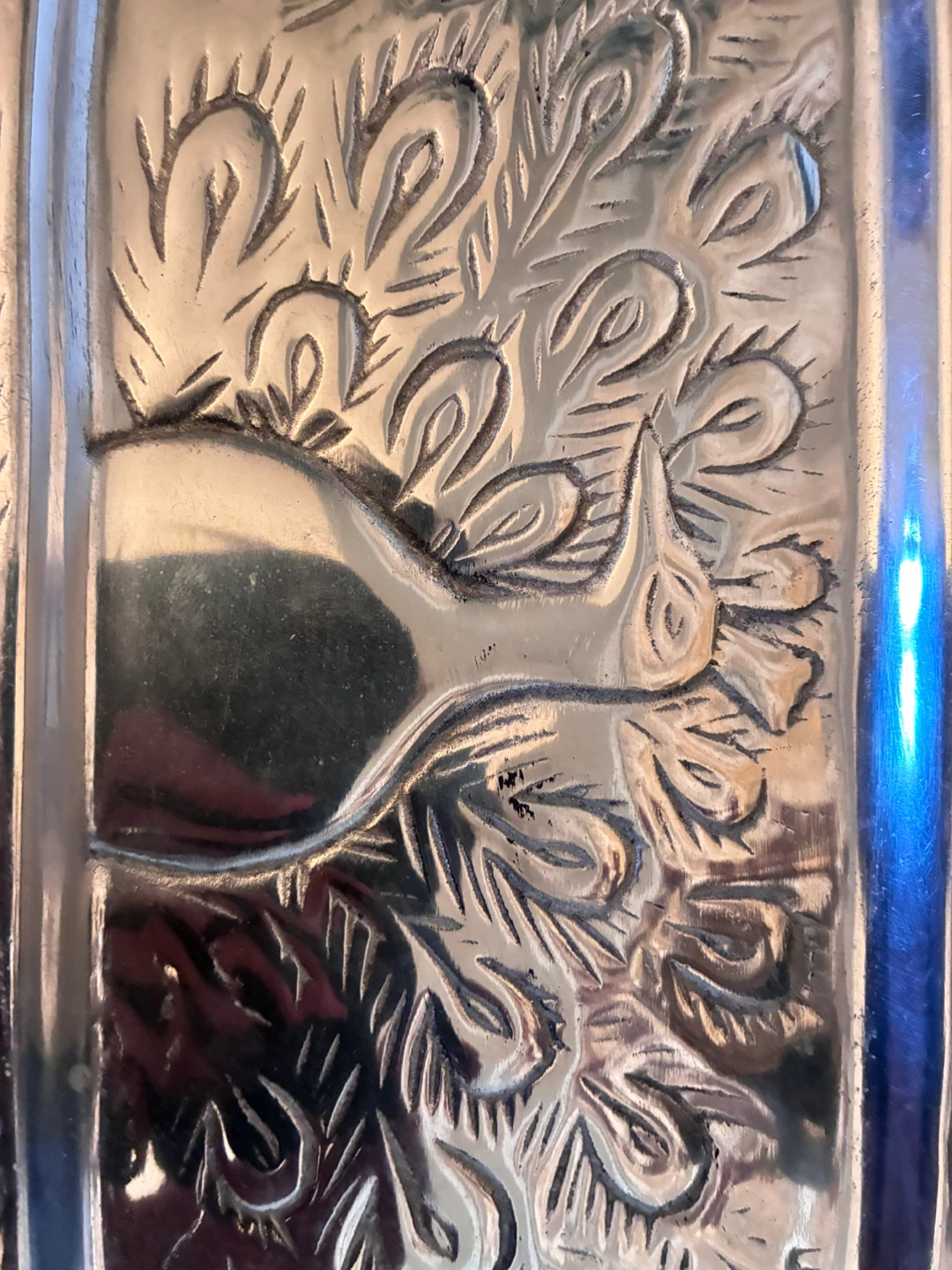 Metal Peacock Serving Tray - Vari Diseños - photo 2