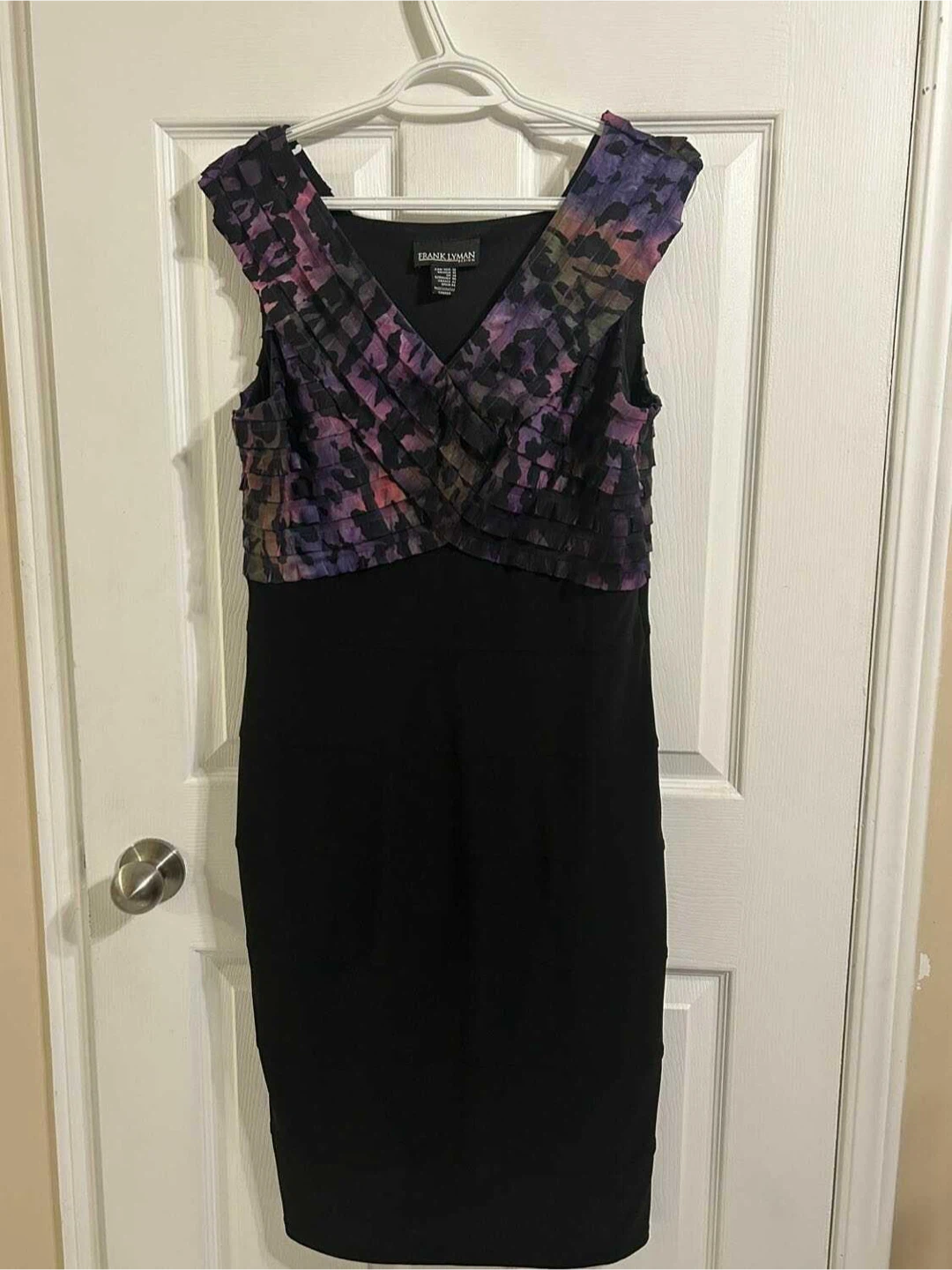 Frank Lyman Design Black & Floral Print Sheath Dress - photo 2