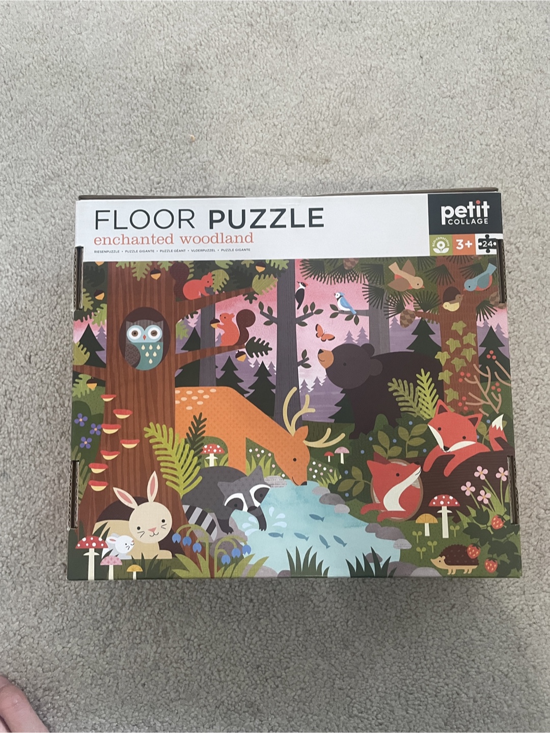 Petit Collage Enchanted Woodland Floor Puzzle 18 x 24 in