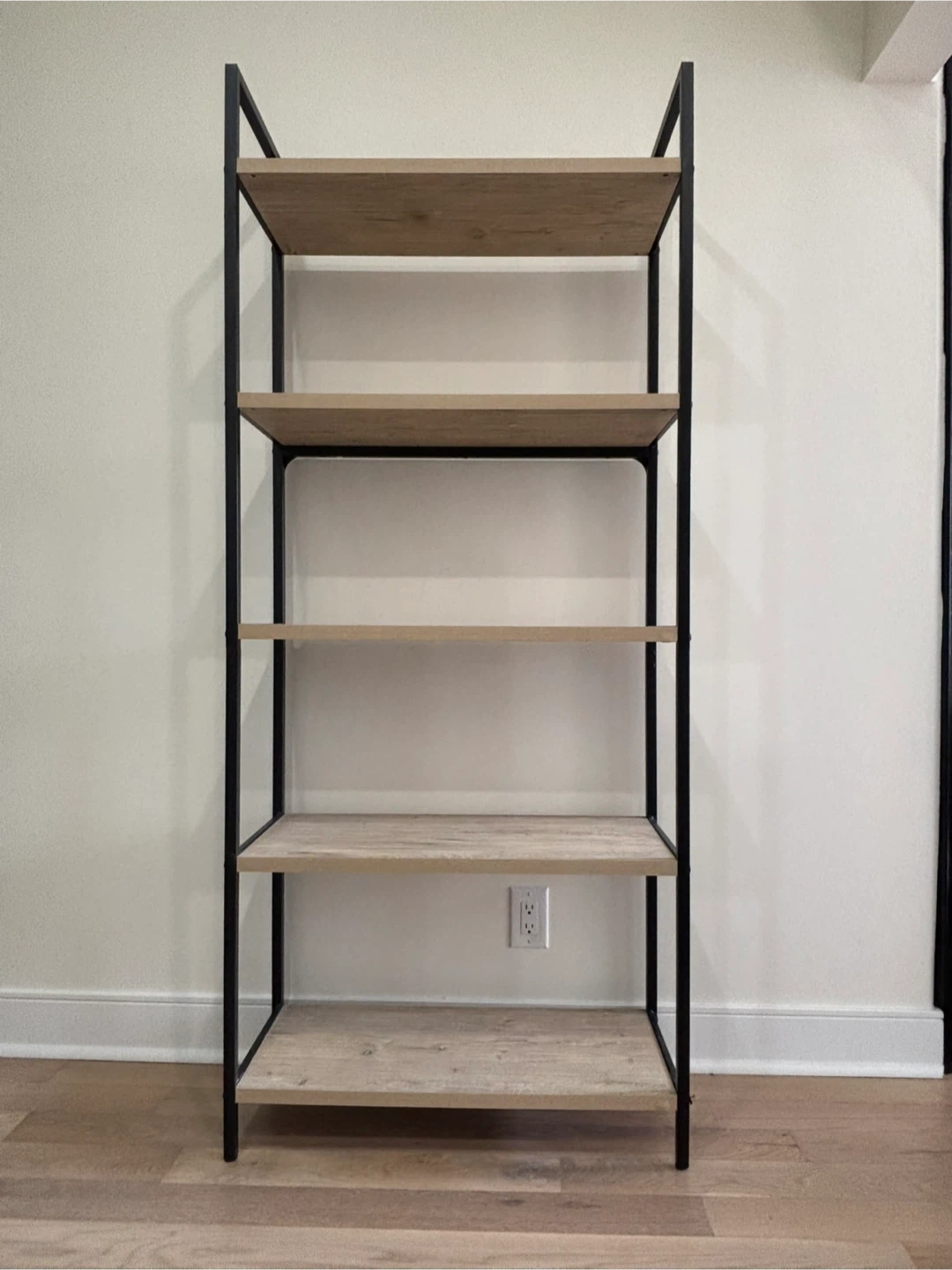 5-Shelf Metal Bookshelf