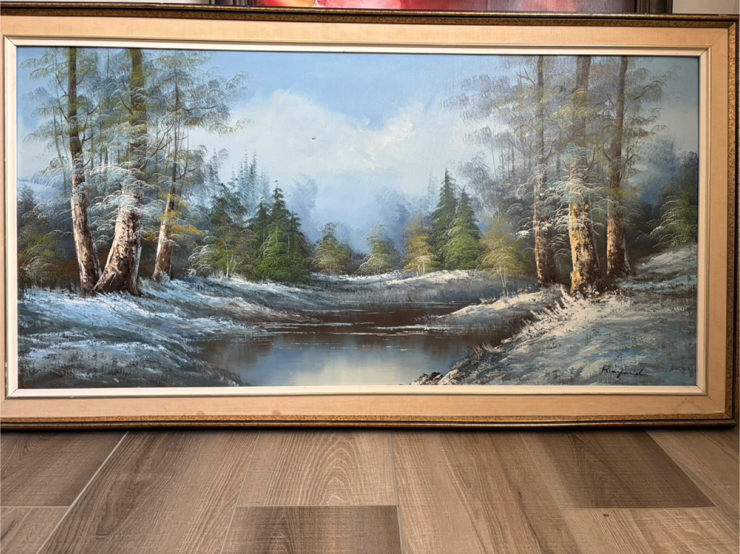 Rayford Original Winter Landscape Oil Painting