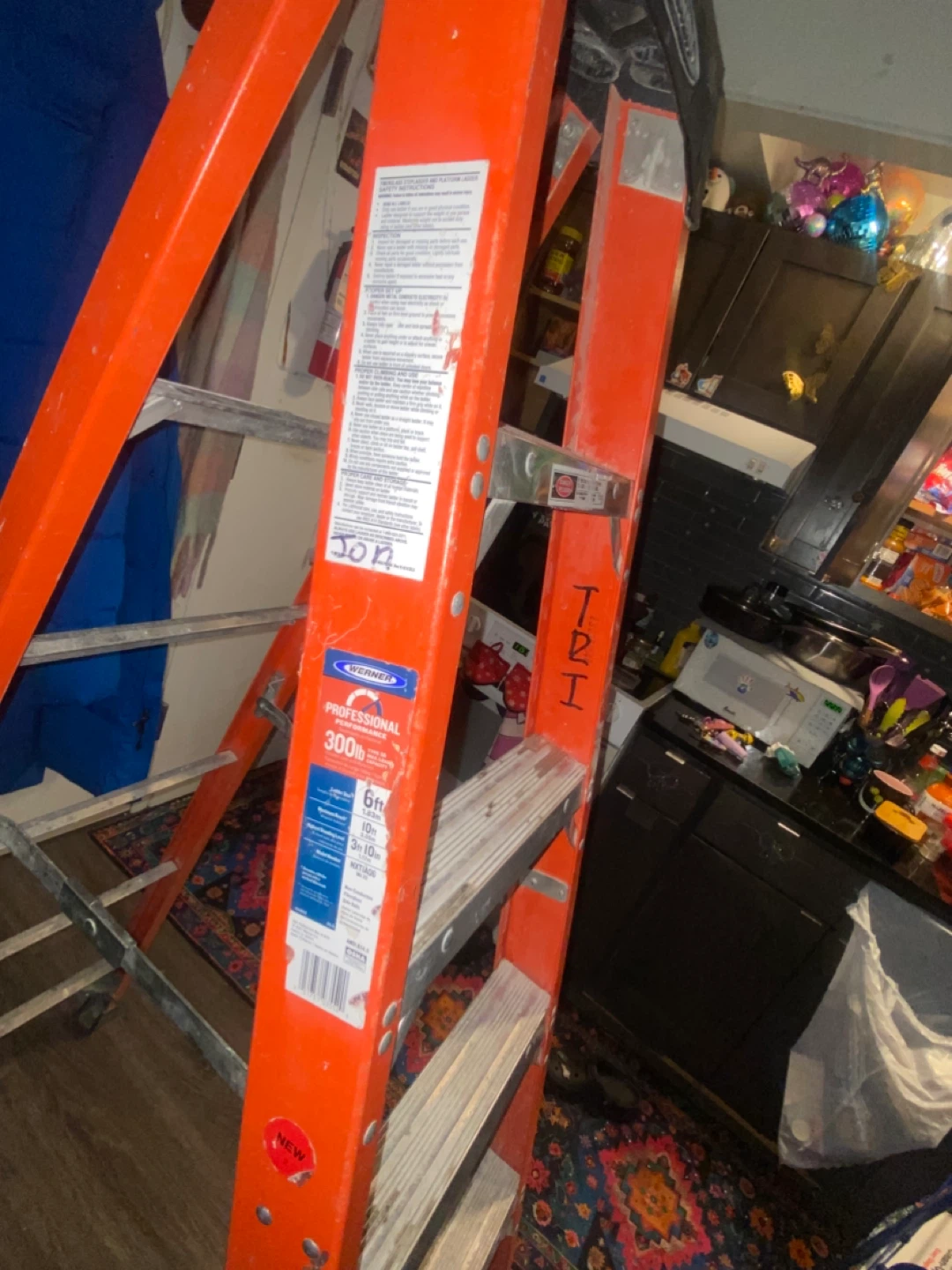 🥕🥕Werner 6ft Professional Ladder - 300lb Capacity - photo 3