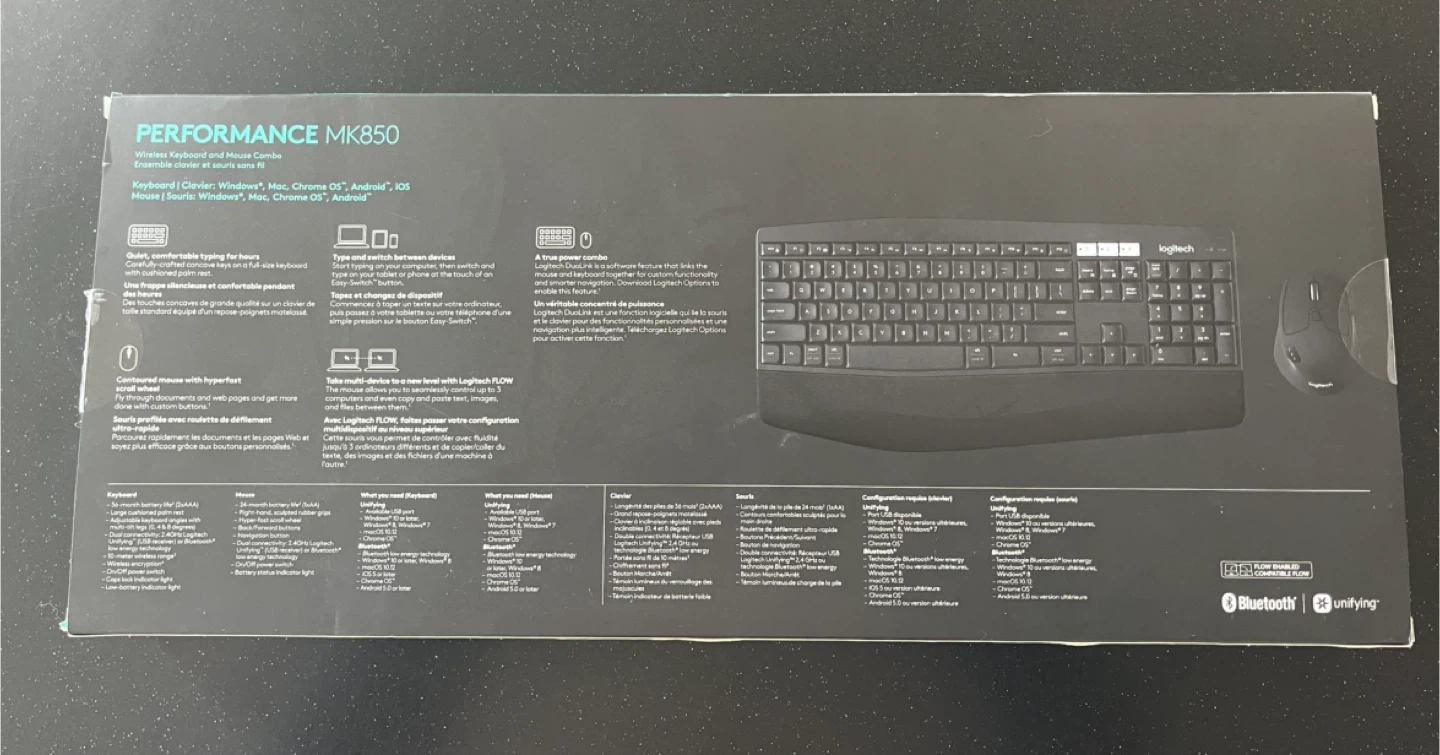 Logitech Performance MK850 Wireless Keyboard and Mouse Combo - photo 4