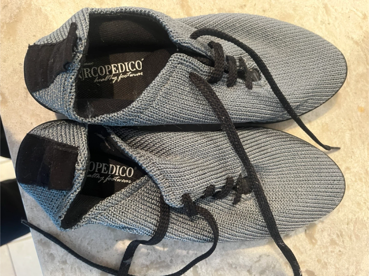 Arcopedico Blue Knit Shoes