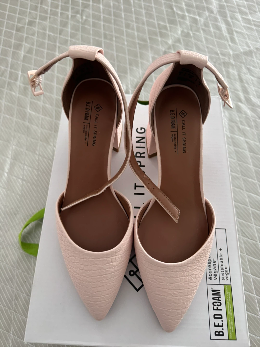 Call It Spring Pink Snake Print Block Heels - photo 2