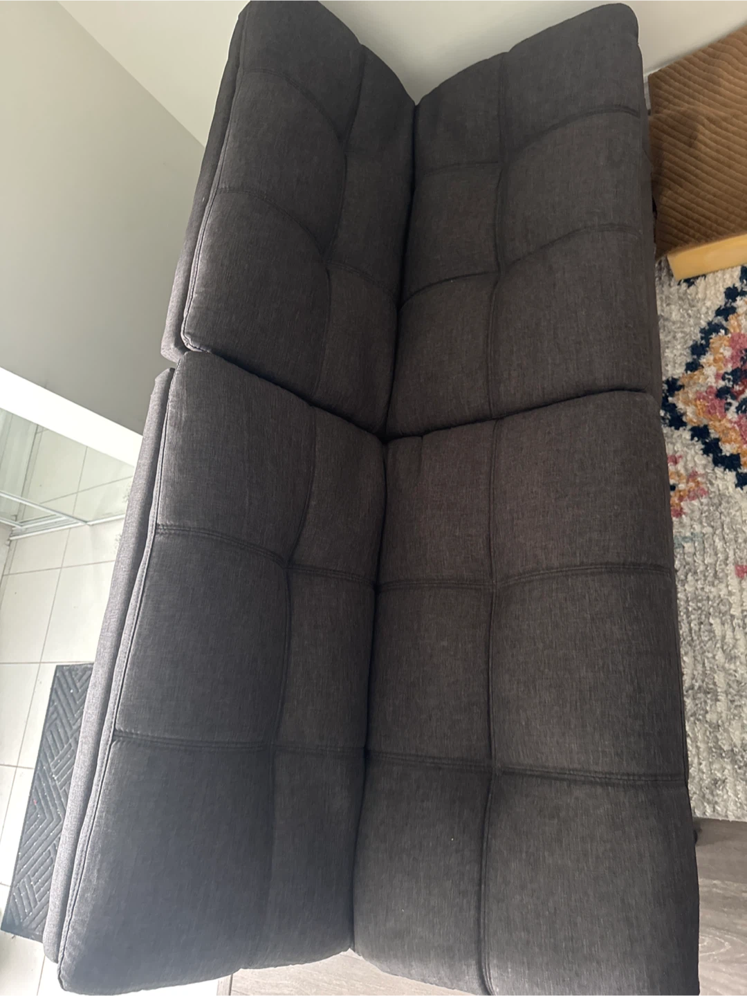 Dark Grey Sofa/Futon - photo 4