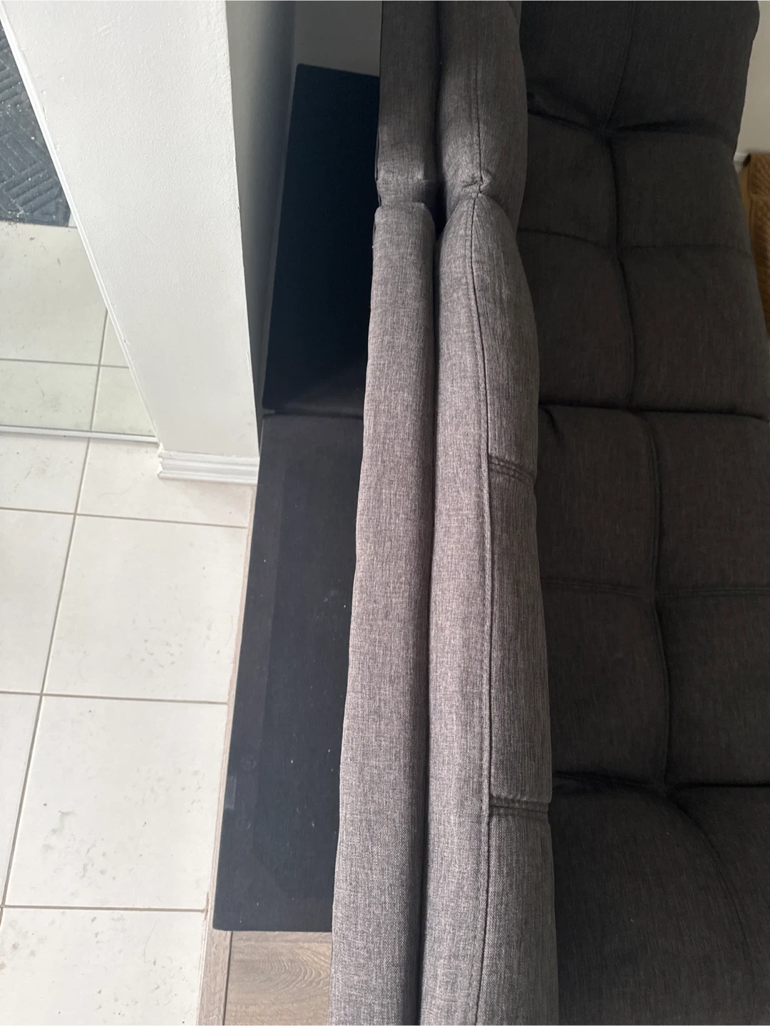 Dark Grey Sofa/Futon - photo 3
