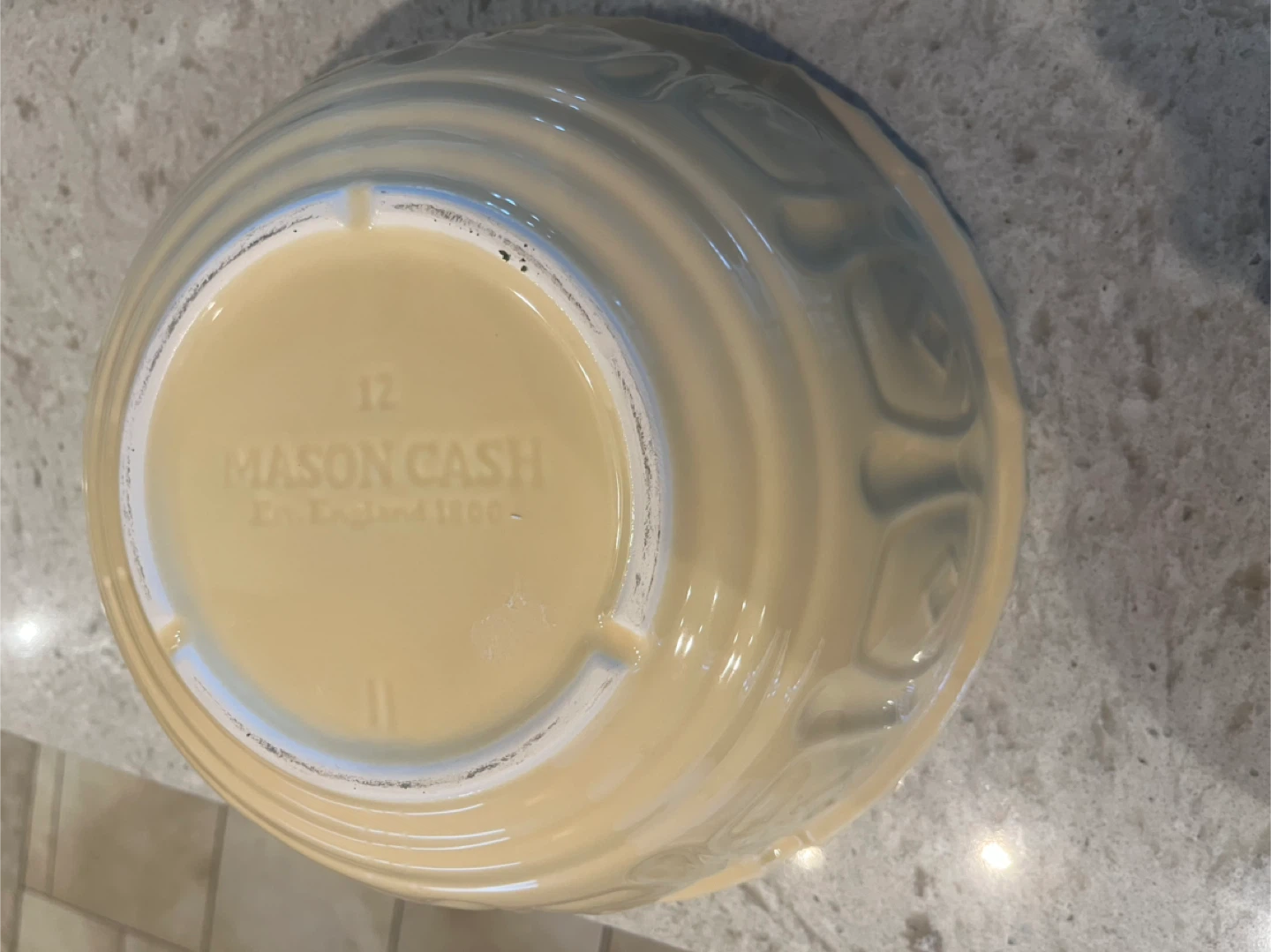Vintage Mason Cash Mixing Bowl - Yellow - photo 3