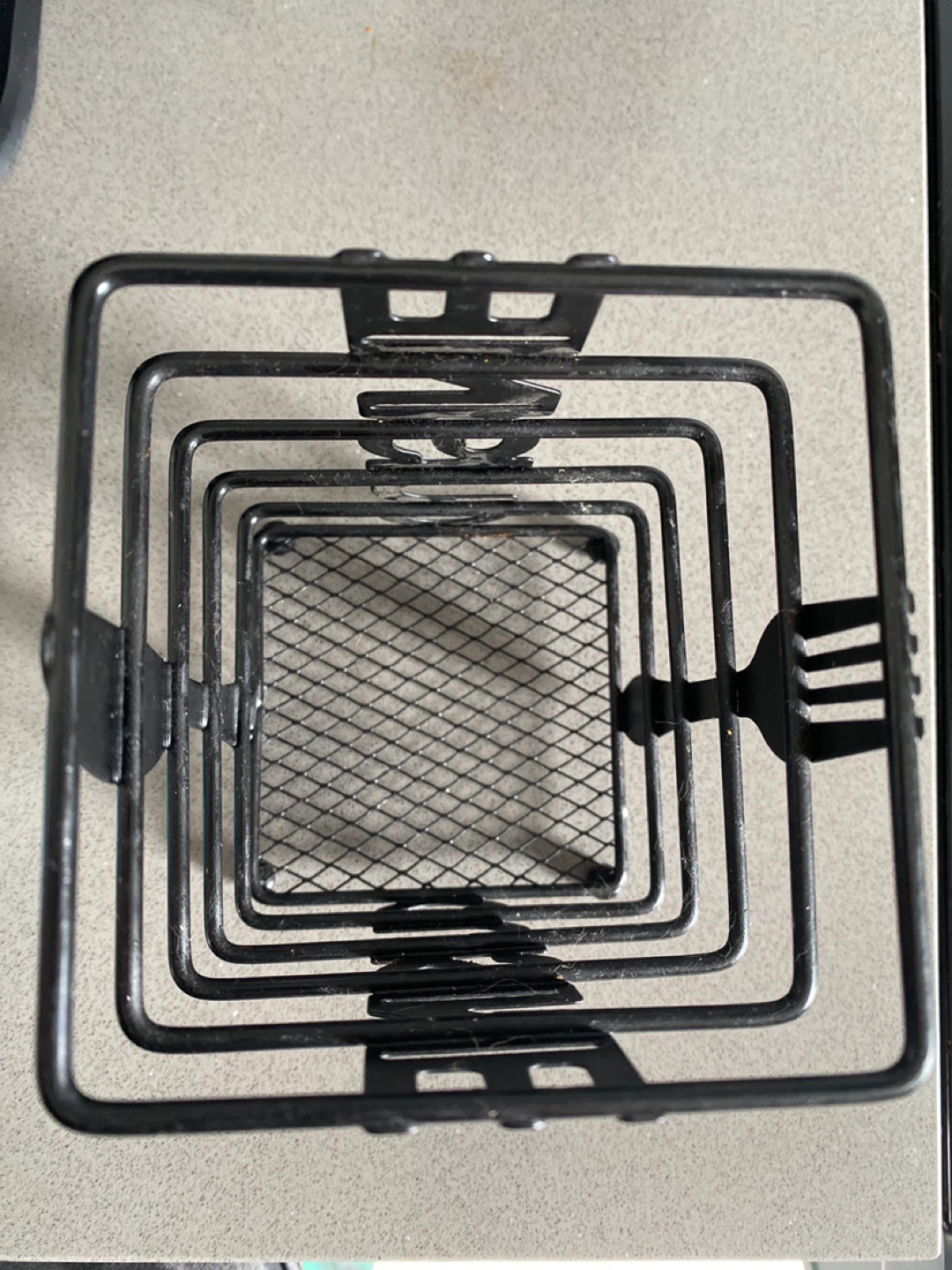 Black Metal Cutlery Holder Organizer - photo 3