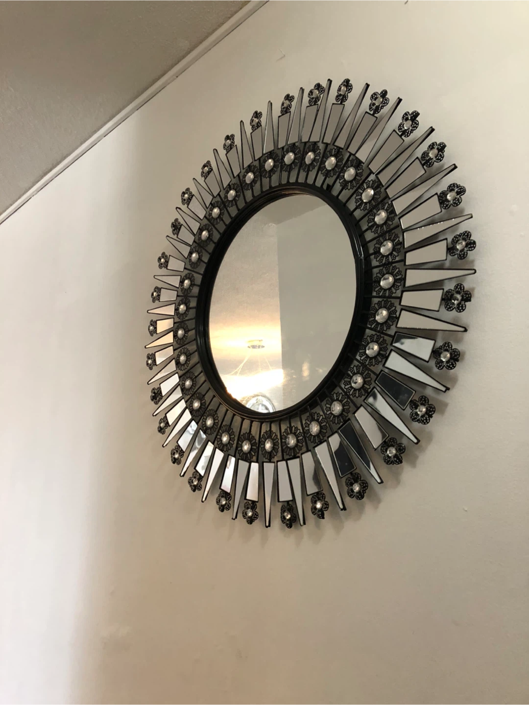2 pieces Sunburst Wall Mirror $35 each