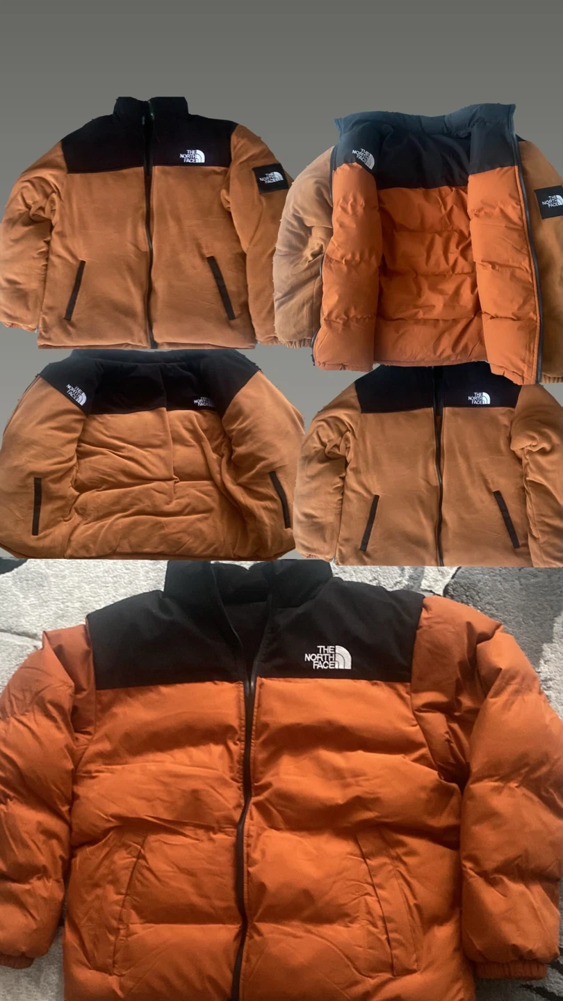 The North Face Puffer Jacket - Brown and Black