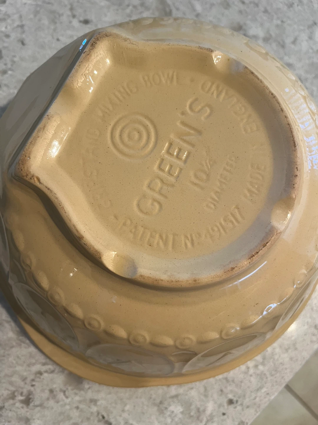 Vintage Green's Stone Mixing Bowl - photo 2