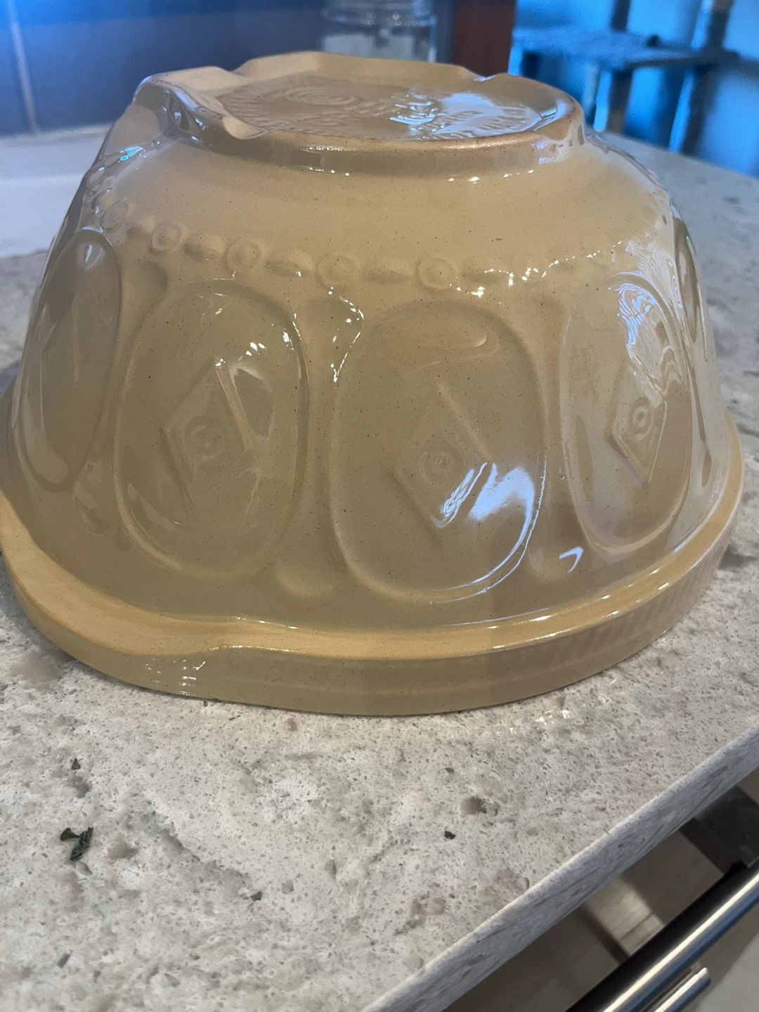 Vintage Green's Stone Mixing Bowl