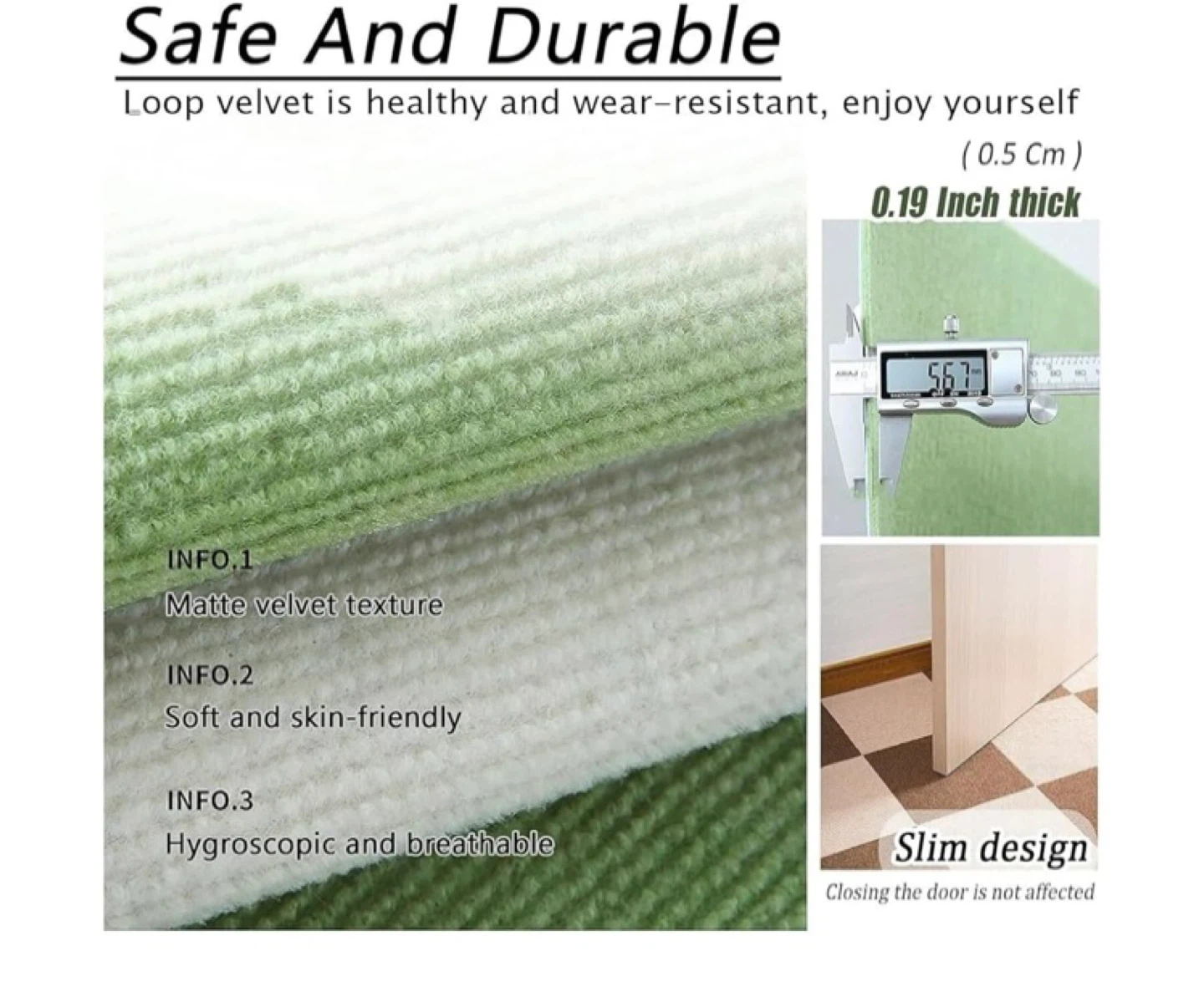 KRHINO DIY Self Adhesive Carpet Tiles - 12x12 Inch - photo 5