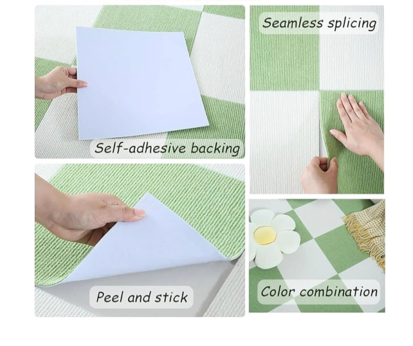 KRHINO DIY Self Adhesive Carpet Tiles - 12x12 Inch - photo 3