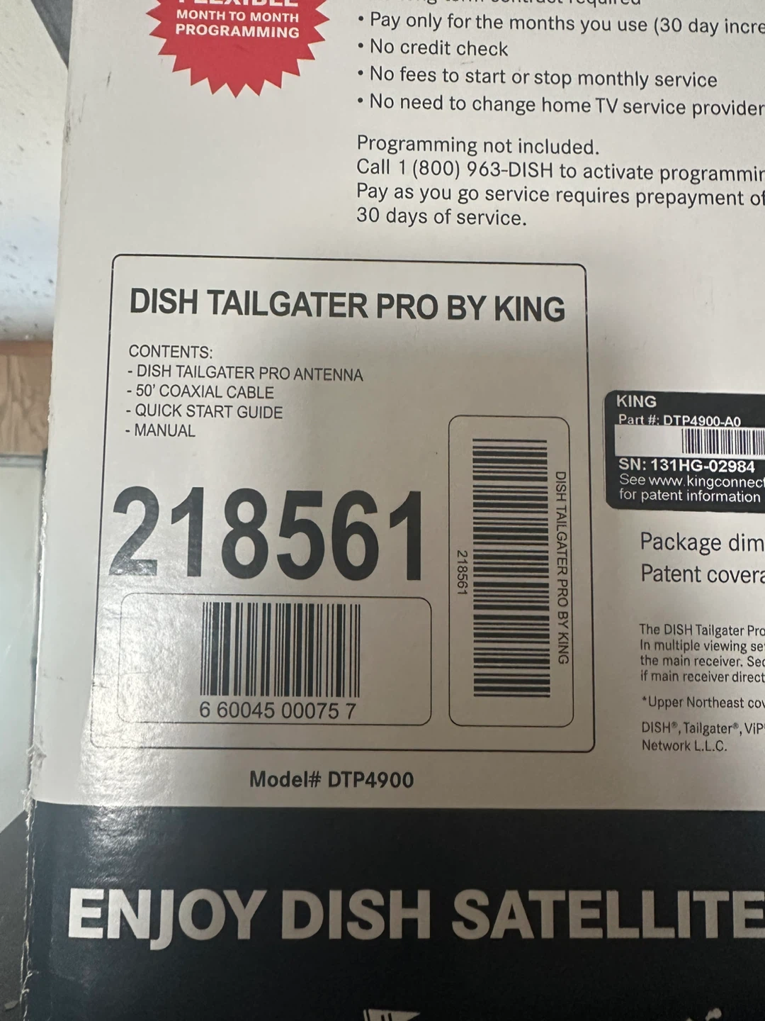 KING Dish Tailgater Pro Satellite TV Antenna - photo 3