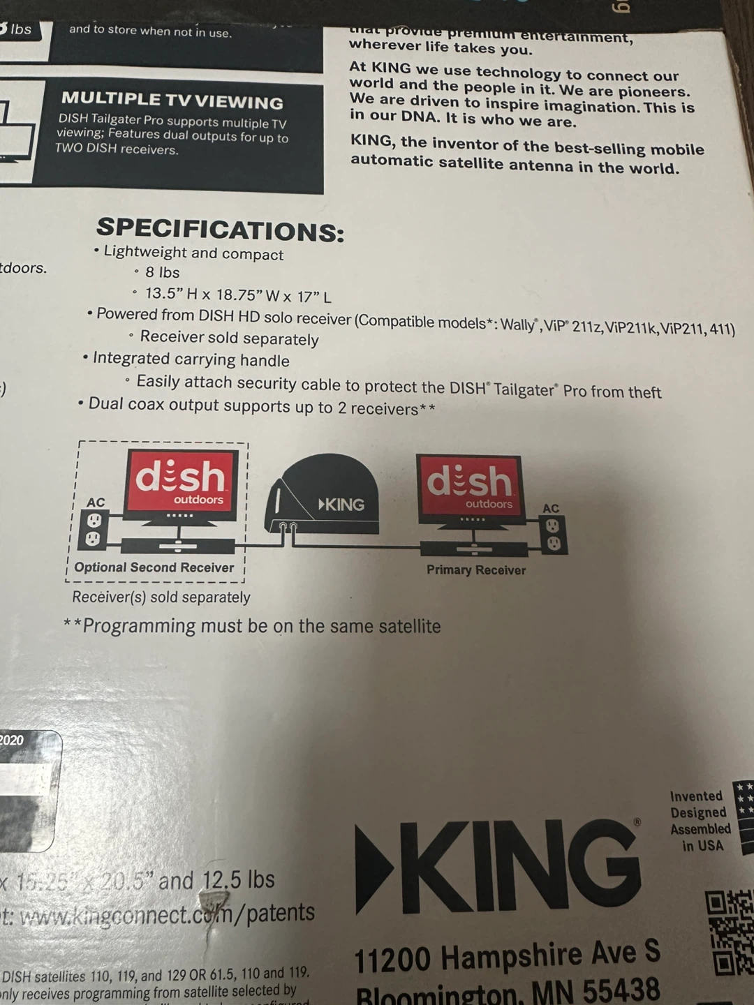 KING Dish Tailgater Pro Satellite TV Antenna - photo 2