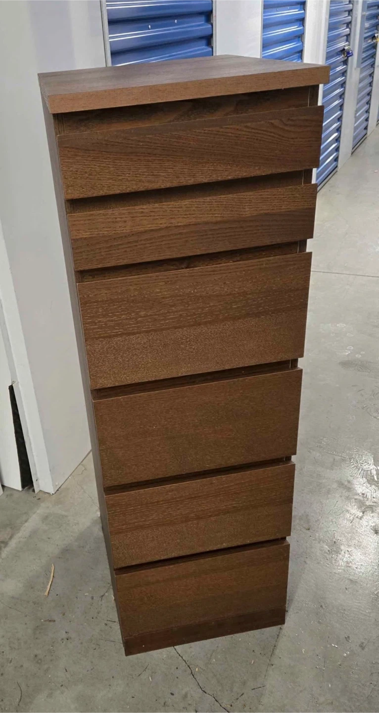 IKEA Malm: Tall 6 Drawer Dresser with Mirror - photo 2