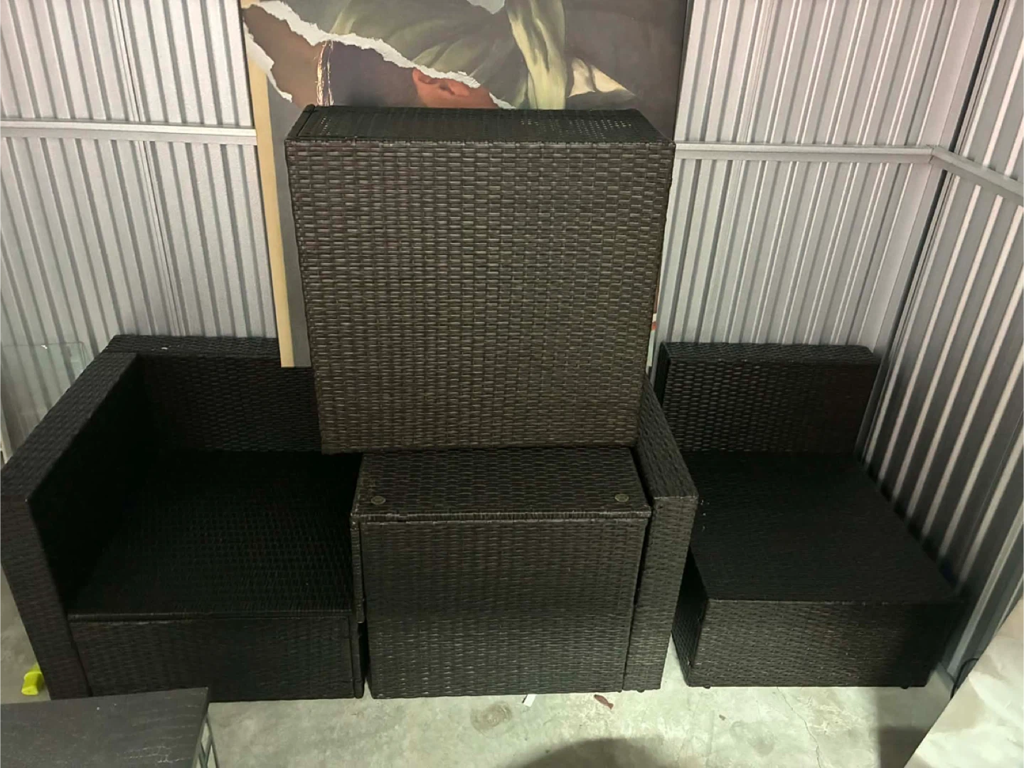 Brown Wicker Outdoor Furniture Set