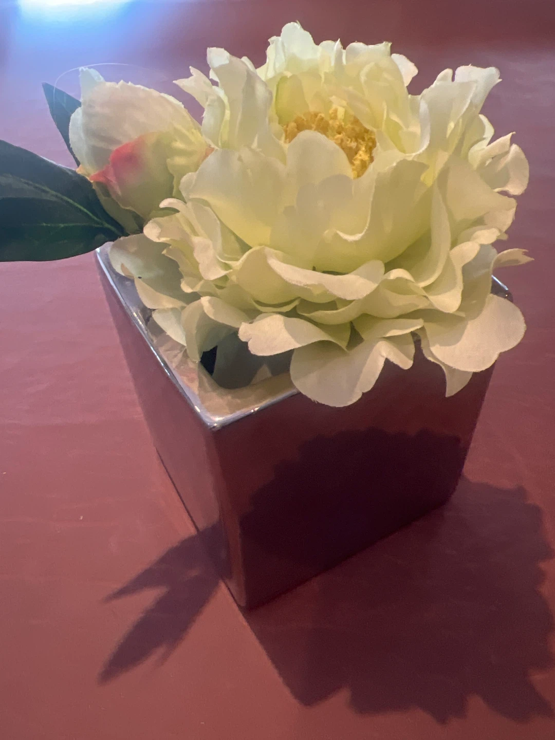 Faux Green Peony Arrangement